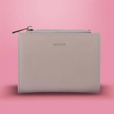 Billetera para Mujer Basica Serie Miniso Beige