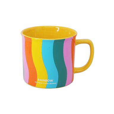 Taza de 430Ml Olas Arcoiris
