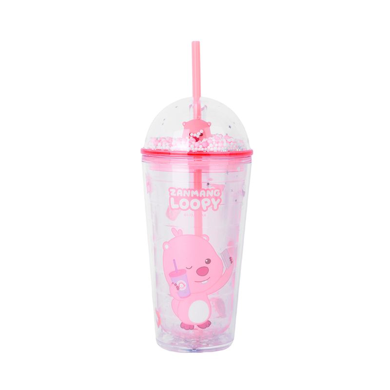 Botella-de-Plastico-con-Pitillo-600-Ml-Serie-Loopy-Rosa-1-24338