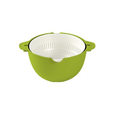 Colador de Doble Capa Verde