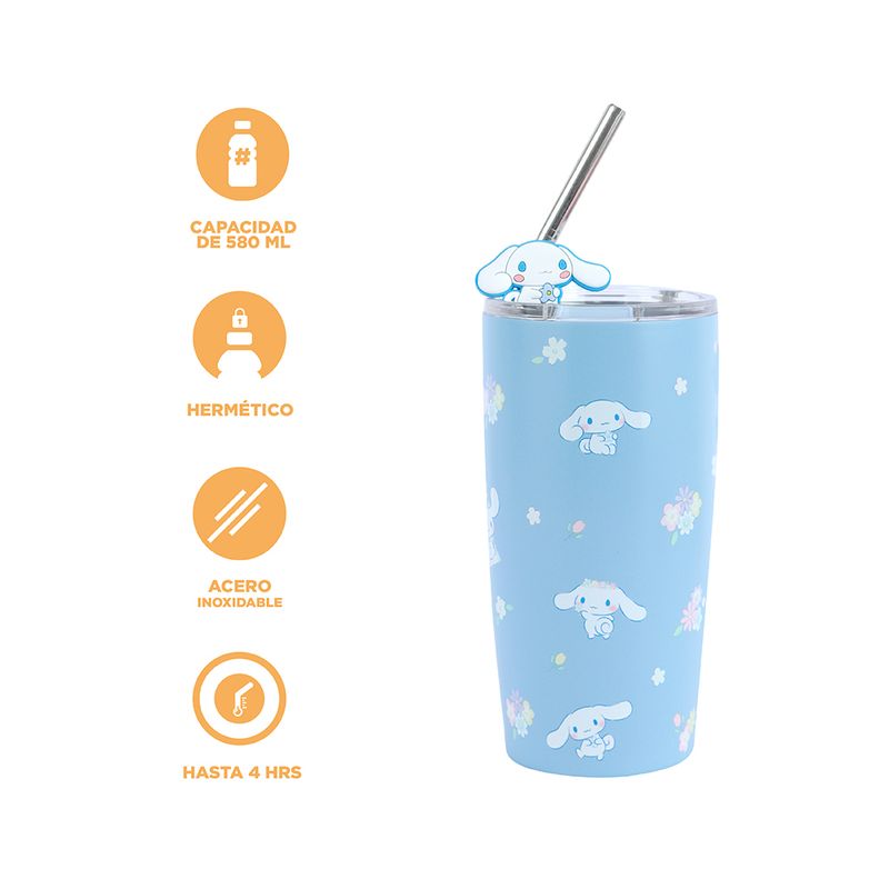 Vaso-de-Acero-con-Pitillo-580-Ml-Cinnamoroll-Serie-Sanrio-Azul-4-24491