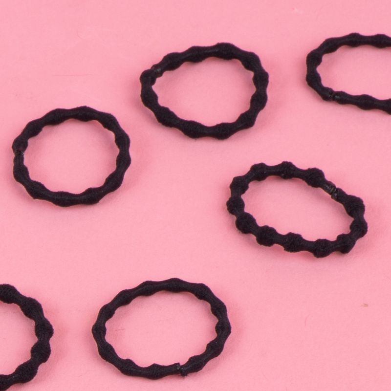 Paquete-de-Ligas-para-el-Cabello-en-Plastico-100Pzs-Negros-5-24497