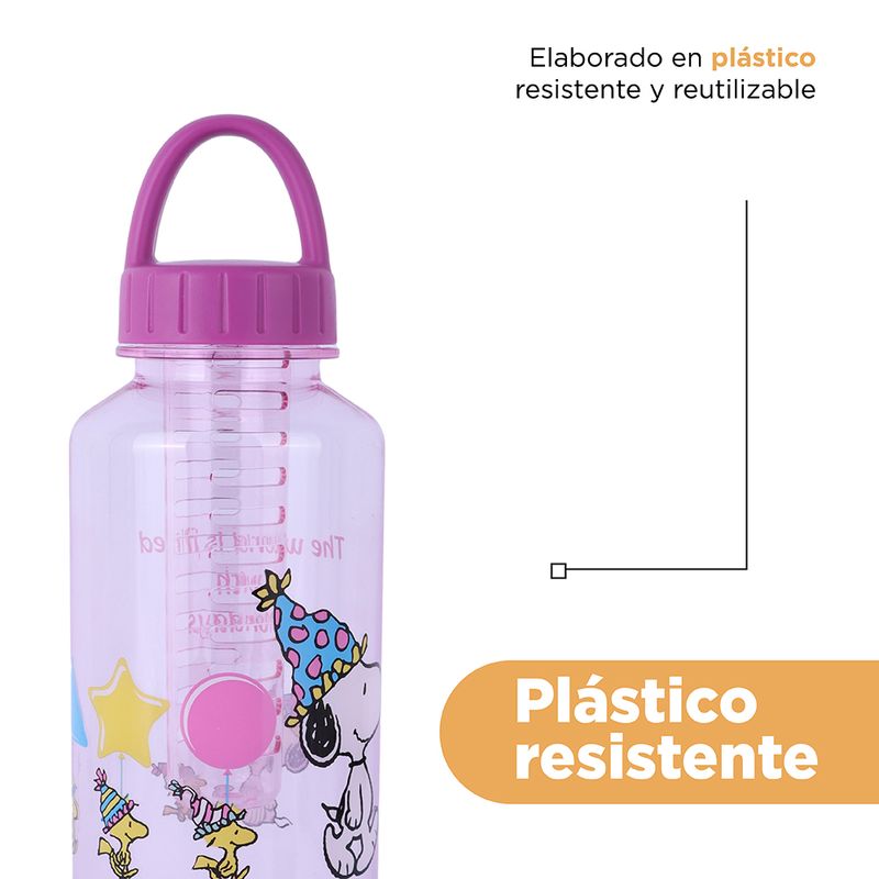 Vaso-Plastico-con-Asa-de-1000-Ml-Serie-Snoopy-Rosa-6-24421