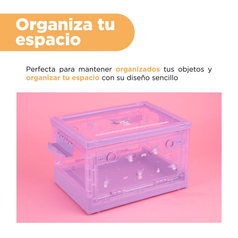 Organizador-Plastico-Plegable-con-Apertura-Lateral-Xs-Kuromi-Serie-Sanrio-5-24474