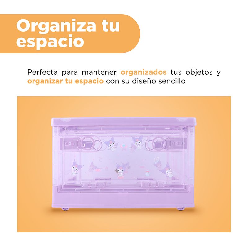 Organizador-Plastico-Plegable-con-Apertura-Lateral-Xxs-Kuromi-Serie-4-24467