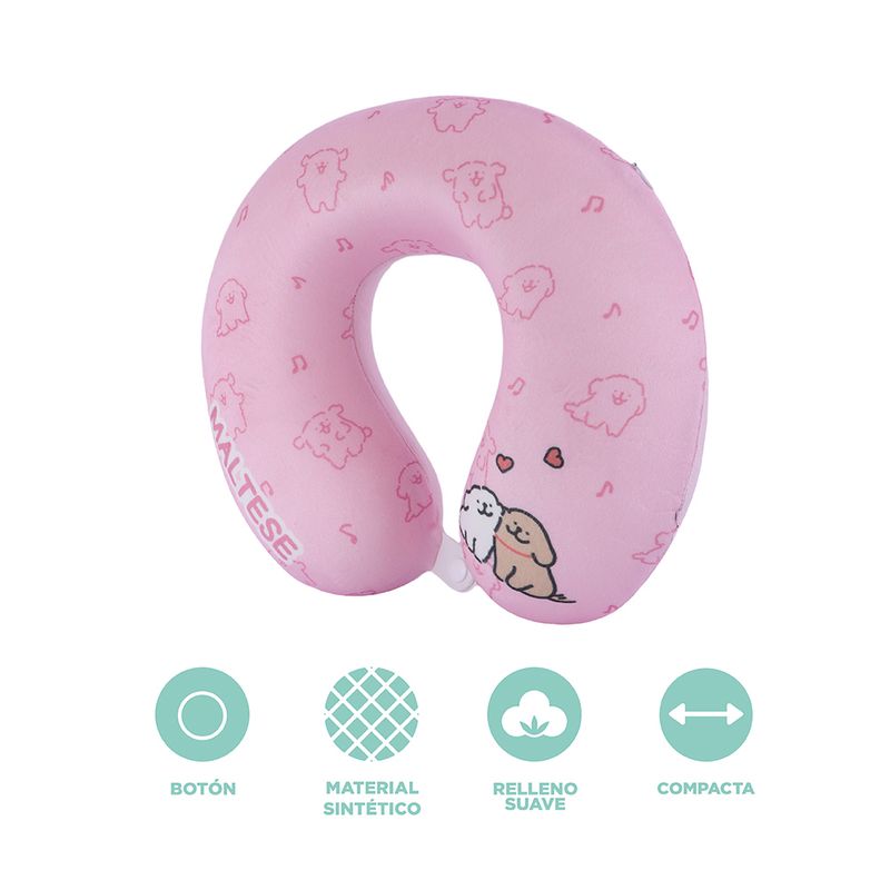 Almohada-de-Viaje-Espuma-Viscoelastica-Serie-Maltese-Rosa-4-24409