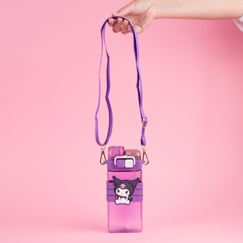 Vasa-Plastico-con-Doble-Pitillo-de-520-Ml-Kuromi-Serie-Sanrio-2-24470