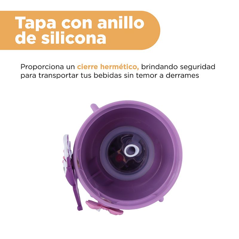 Vaso-Plastico-de-550-Ml-Kuromi-Serie-Sanrio-Morado-4-24471
