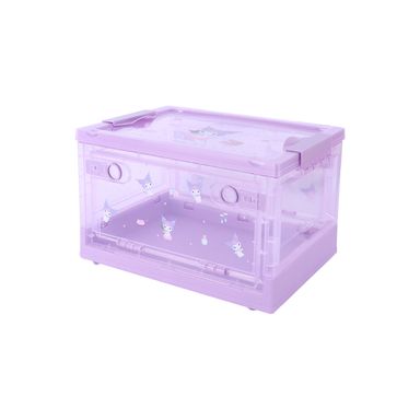 Organizador Plastico Plegable con Apertura Lateral Xs Kuromi Serie Sanrio
