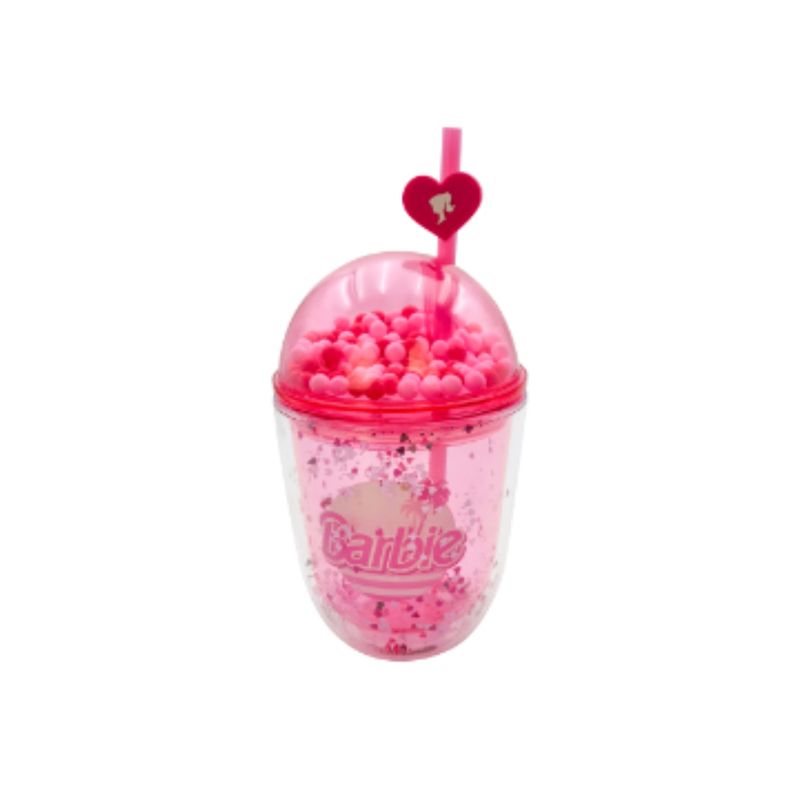 Vaso-Plastico-de-435-Ml-Serie-Barbie-Rosa-1-24566