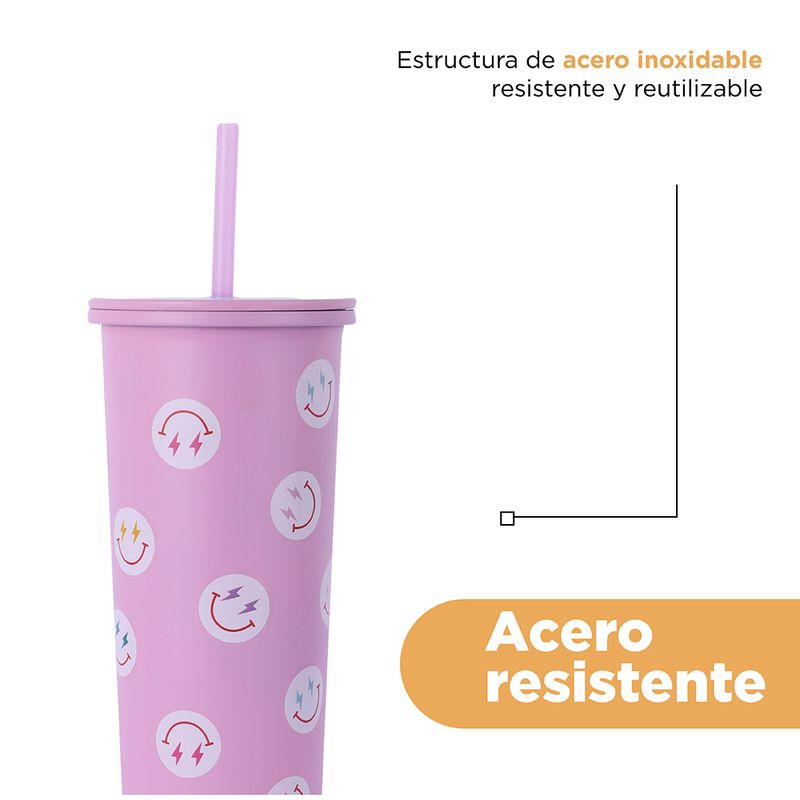 Vaso-de-Acero-Inoxidable-Pared-Simple-con-Pitillo-800-Ml-Cara-Sonriente-6-24657