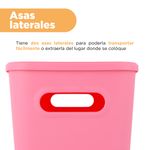 Organizador-Plastico-de-Almacenamiento-con-Tapa-Serie-Rainbow-L-Rosa-6-24581