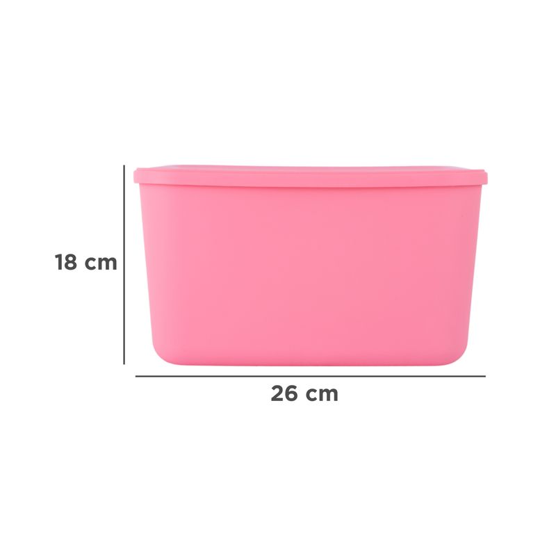 Organizador-Plastico-de-Almacenamiento-con-Tapa-Serie-Rainbow-L-Rosa-8-24581