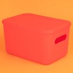 Organizador-Plastico-de-Almacenamiento-con-Tapa-Serie-Rainbow-L-Rojo-3-24583