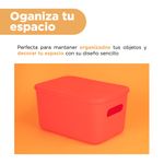 Organizador-Plastico-de-Almacenamiento-con-Tapa-Serie-Rainbow-L-Rojo-5-24583