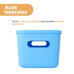 Organizador-Plastico-de-Almacenamiento-con-Tapa-Serie-Rainbow-L-Azul-6-24584