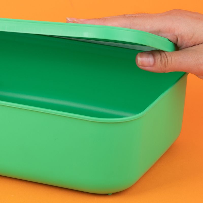 Organizador-Plastico-de-Almacenamiento-con-Tapa-Serie-Rainbow-S-Verde-7-24589