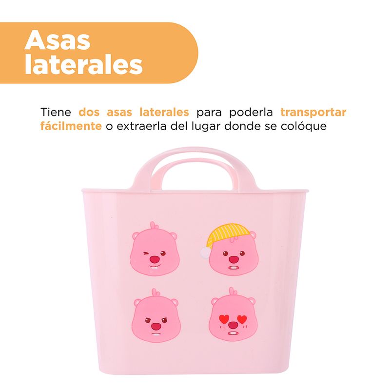 Organizador-Plastico-de-Almacenamiento-Serie-Loopy-L-Rosa-5-24612