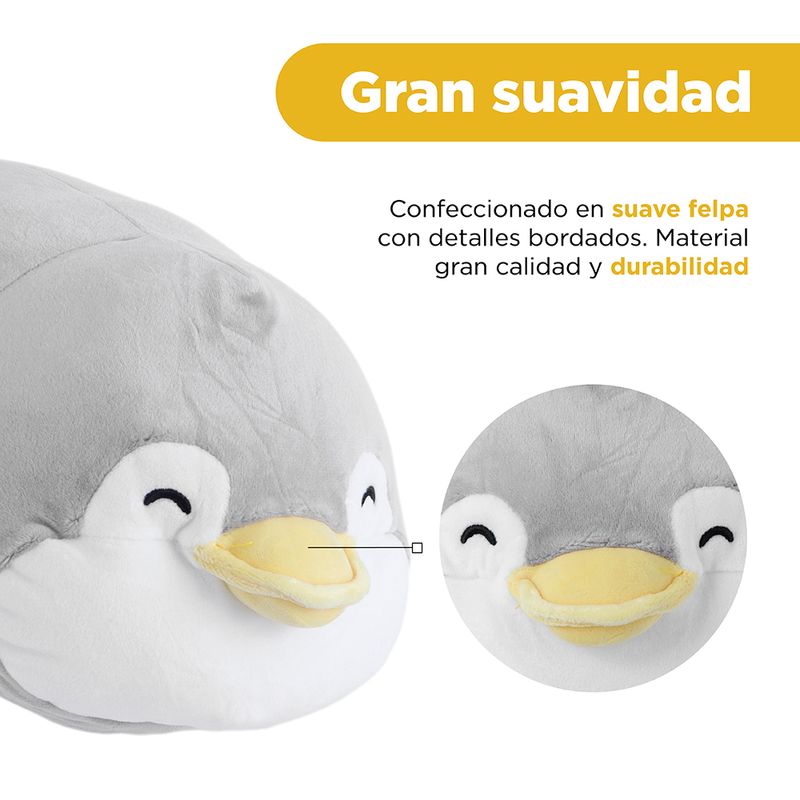Peluche-19-In-Pinguino-Acostado-Penman-Serie-Mini-Family-Gris-4-24622