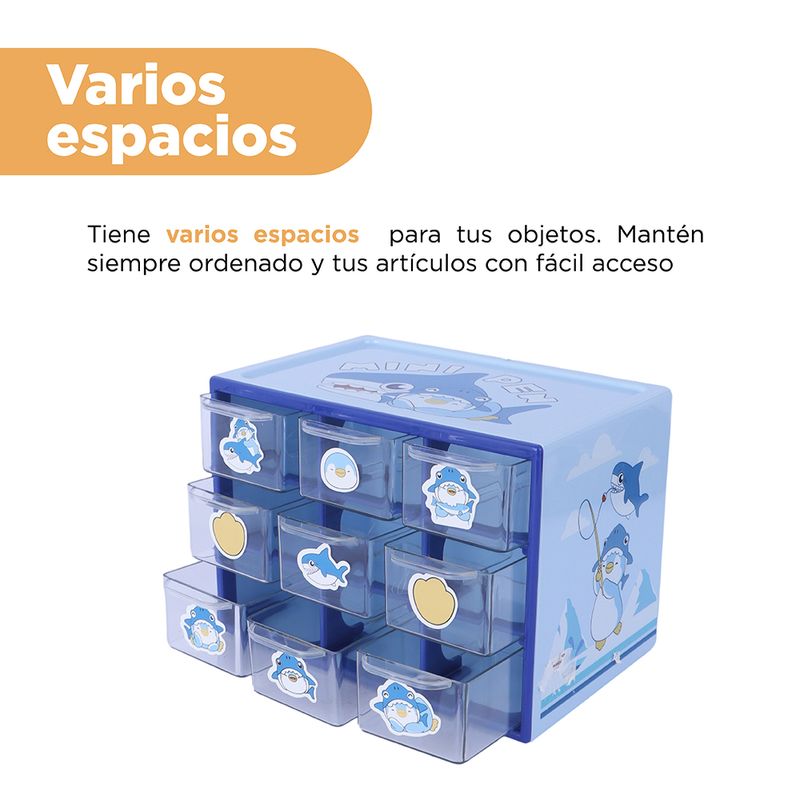 Organizador-Plastico-de-9-Compartimentos-Serie-Mini-Family-Azul-6-24615