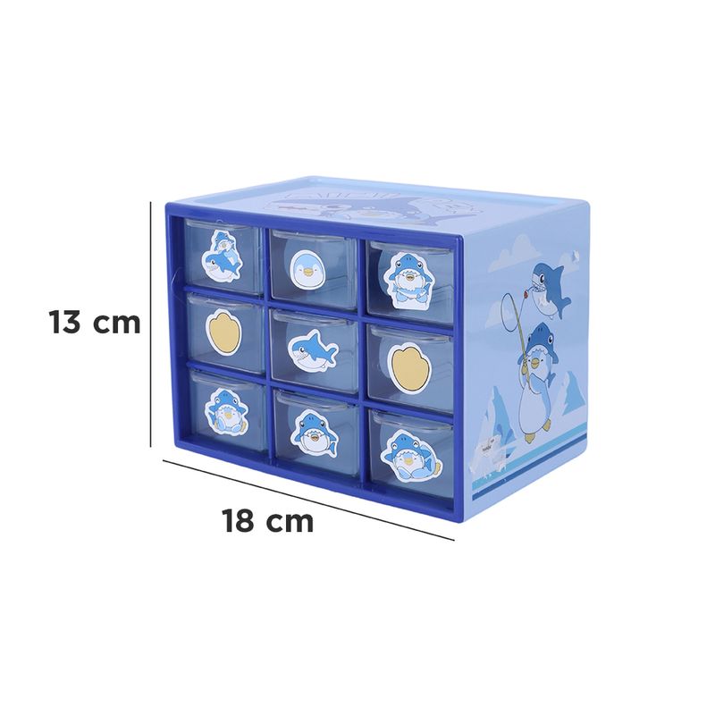 Organizador-Plastico-de-9-Compartimentos-Serie-Mini-Family-Azul-7-24615