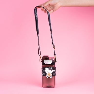 Vaso Plastico con Doble Pitillo de 520 Ml Hello Kitty Serie Sanrio