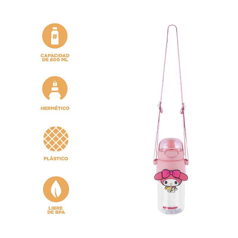 Vaso-Plastico-con-Tapa-y-Pitillo-de-600-Ml-My-Melody-Serie-Sanrio-Rosa-4-24634