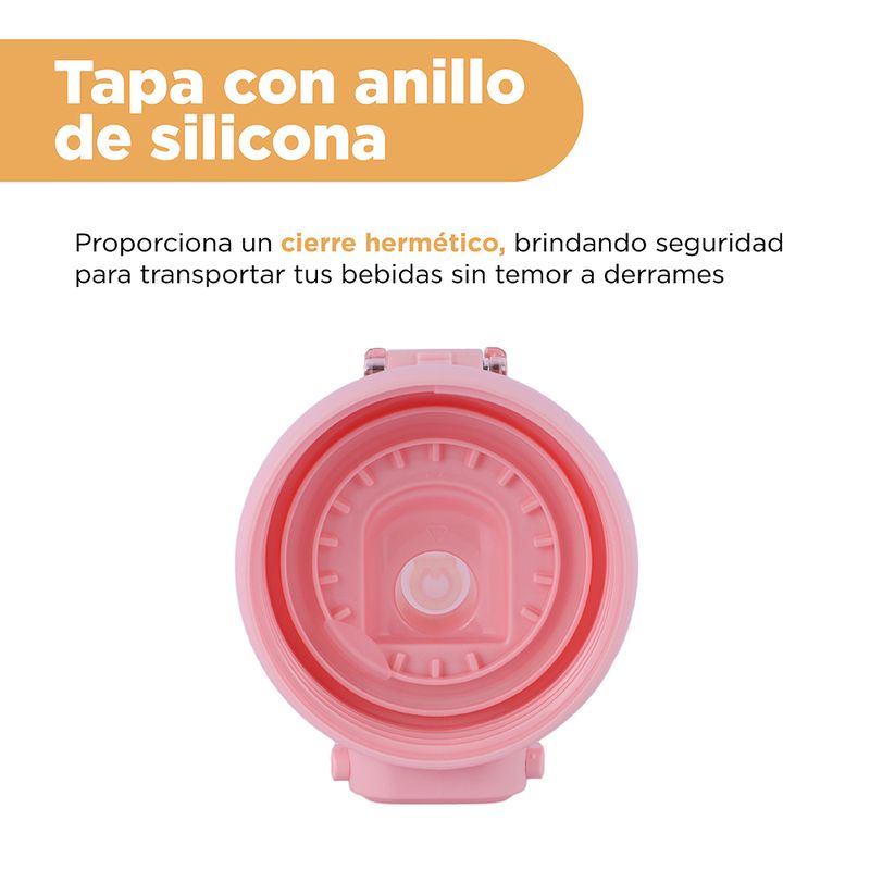 Vaso-Plastico-con-Tapa-y-Pitillo-de-600-Ml-My-Melody-Serie-Sanrio-Rosa-5-24634