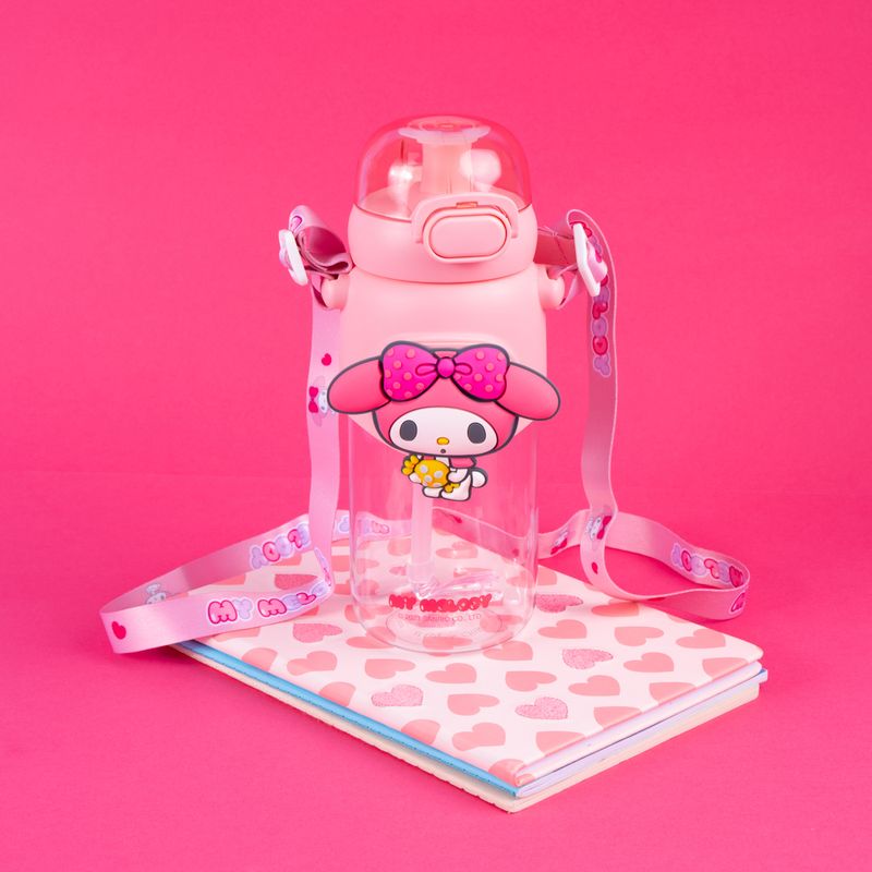 Vaso-Plastico-con-Tapa-y-Pitillo-de-600-Ml-My-Melody-Serie-Sanrio-Rosa-8-24634