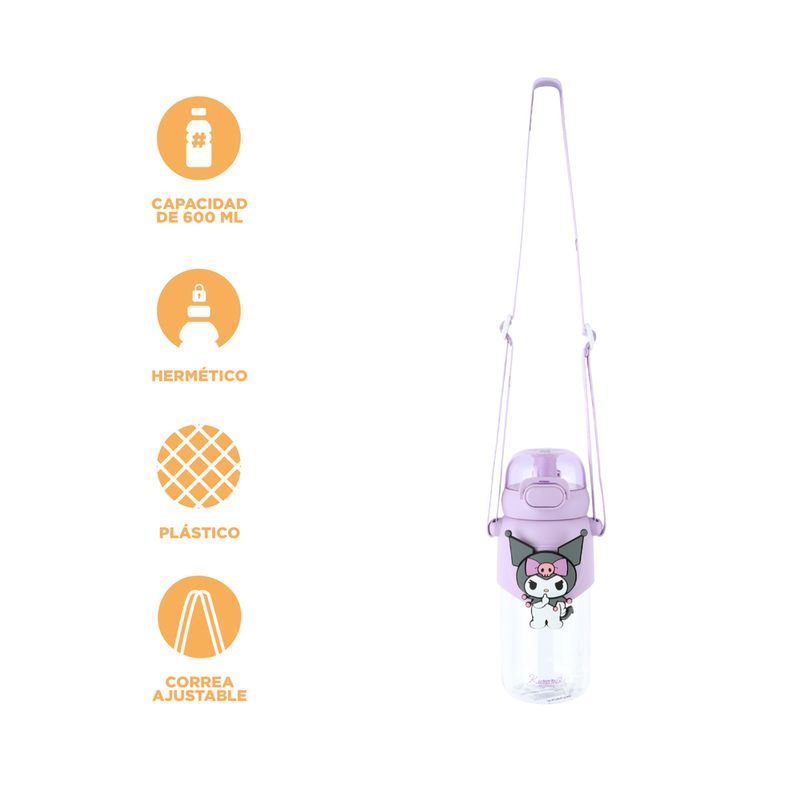 Vaso-Plastico-con-Tapa-y-Pitillo-de-600-Ml-Kuromi-Serie-Sanrio-Morado-4-24636