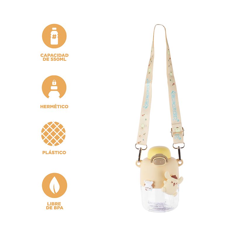 Vaso-Plastico-de-550-Ml-Pompompurin-Serie-Sanrio-Amarillo-3-24639