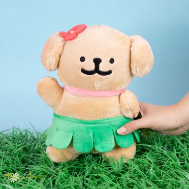 Peluche 10 In Golden Retriever con Falda Hula Serie Maltese