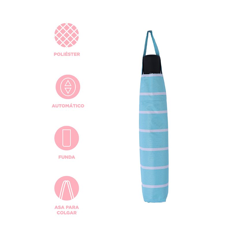 Sombrilla-Automatico-de-Rayas-8-Costillas-Serie-Miniso-Verde-4-24605