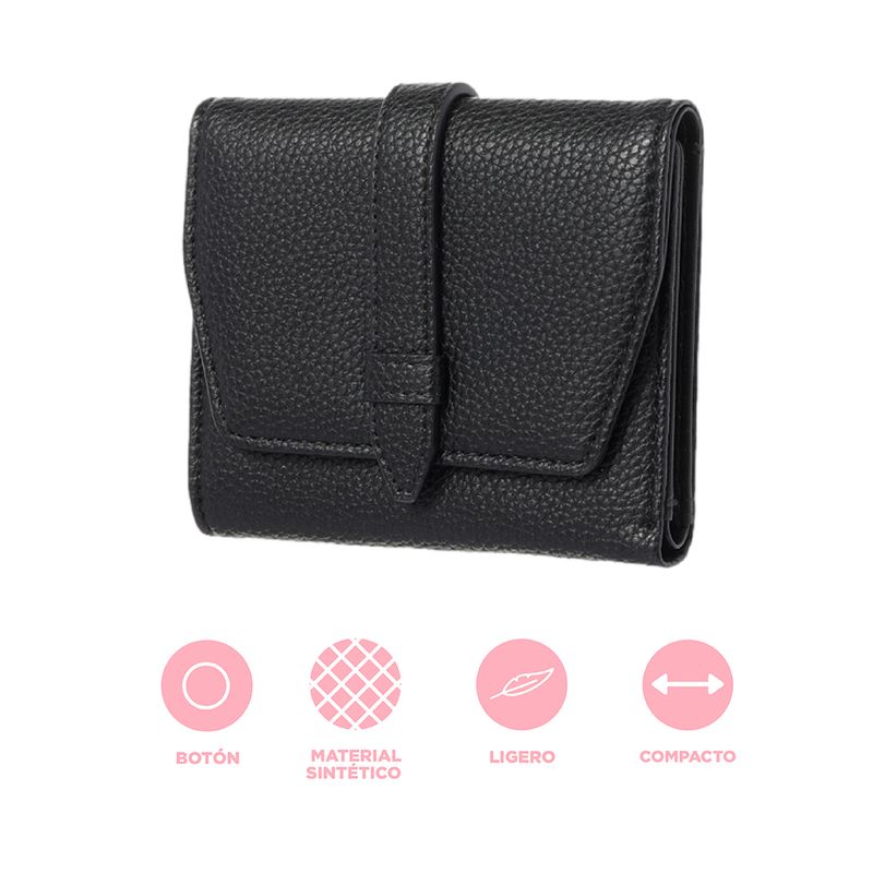 Cartera-Corta-para-Mujer-con-Trabita-Serie-Miniso-Negro-3-24756