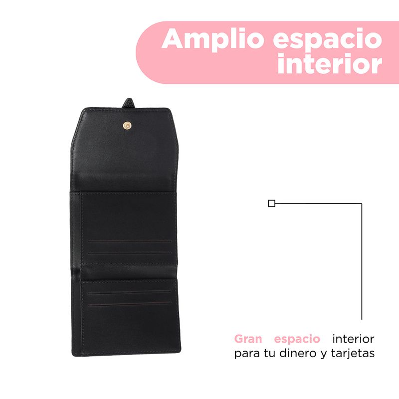 Cartera-Corta-para-Mujer-con-Trabita-Serie-Miniso-Negro-4-24756