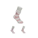 Medias-Afelpadas-de-Rayas-Serie-Sanrio-Rosa-1-24644