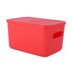 Organizador-Plastico-de-Almacenamiento-con-Tapa-Serie-Rainbow-L-Rojo-1-24583