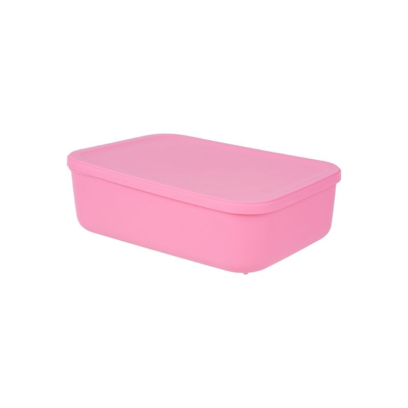 Organizador-Plastico-de-Almacenamiento-con-Tapa-Serie-Rainbow-S-Rosa-1-24588