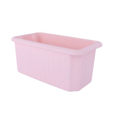 Organizador Plastico de Almacenamiento Apilable M Rosa