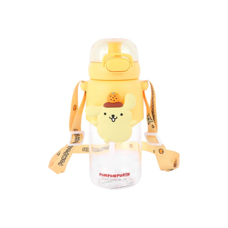 Vaso-Plastico-con-Tapa-y-Pitillo-de-600-Ml-Pompompurin-Serie-Sanrio-Amarillo-1-24633