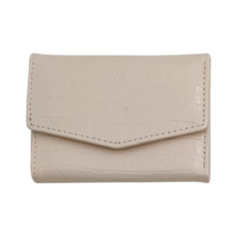 Cartera-Corta-para-Mujer-Tipo-Piel-de-Cocodrilo-Glossy-Beige-1-24696