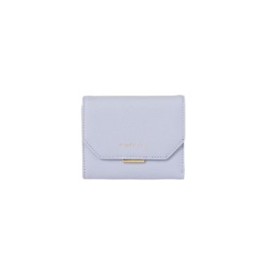 Cartera Corta para Mujer Basica Tipo Piel Granulada Serie Miniso Lila