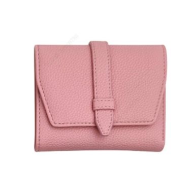 Cartera Corta para Mujer con Trabita Serie Miniso Rosa