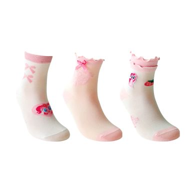 Medias Infantiles 3 Pares Serie My Little Pony Rosa