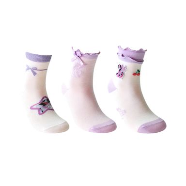 Medias Infantiles 3 Pares Serie My Little Pony Lila