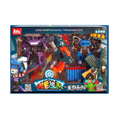 Set Transformable de Robot 2 En 1 Pistola de Balas Blandas Serie Miniso