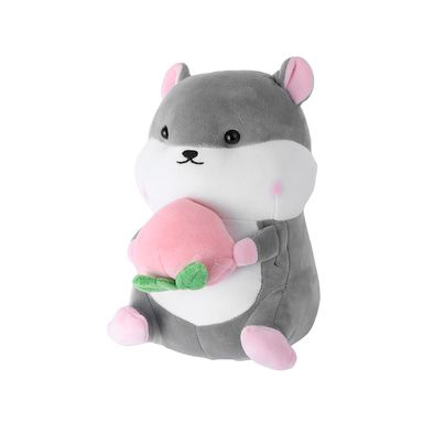 Peluche de Hamster con  Melocoton 10In Serie Miniso Gris