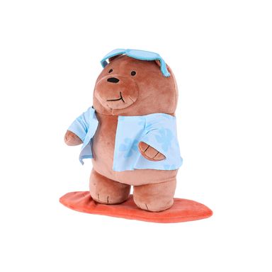 Peluche de Grizzly con Tabla de Surf  11 ln Serie Wbb