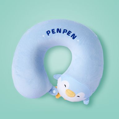 Almohada de Viaje para Cuello Mini Pen Serie Mini Family Azul