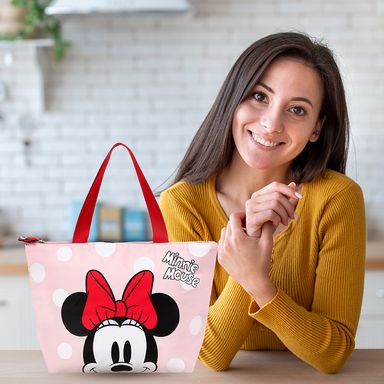 Lonchera Minnie Mouse, Disney, Mediana, Rosa